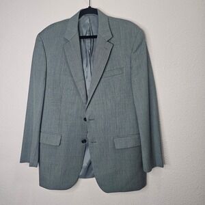 Ralph Lauren Dillards Men's 42R Gray Pinstripe Wool Blazer Jacket *read*